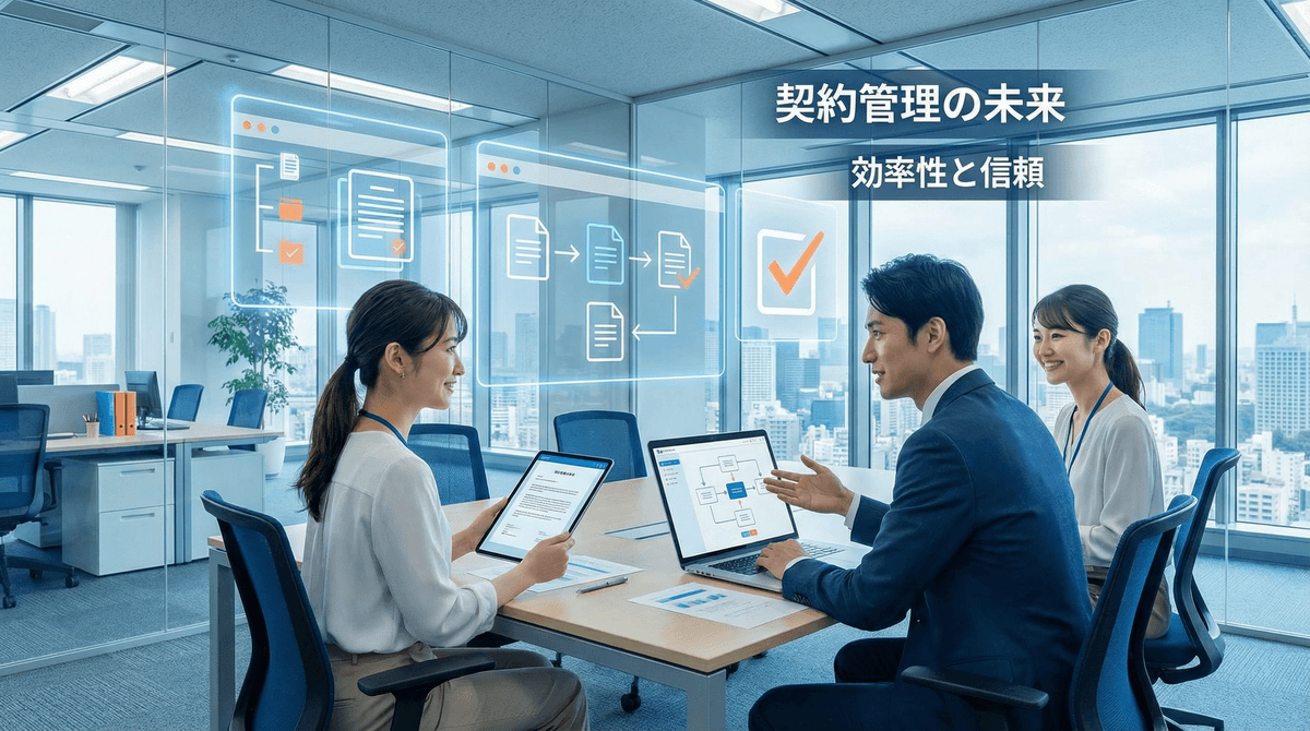 契約書を確認するビジネスチーム